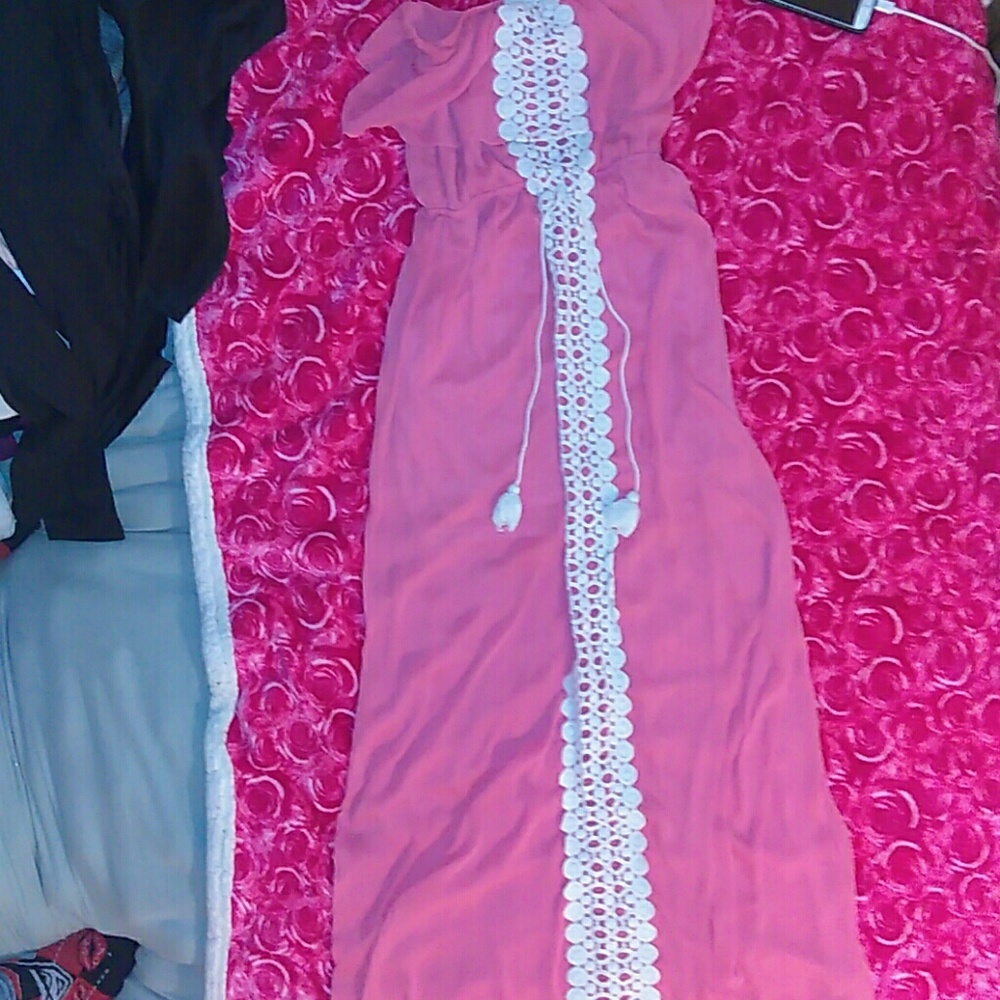 Strapless Lined Maxi Dres sz S
